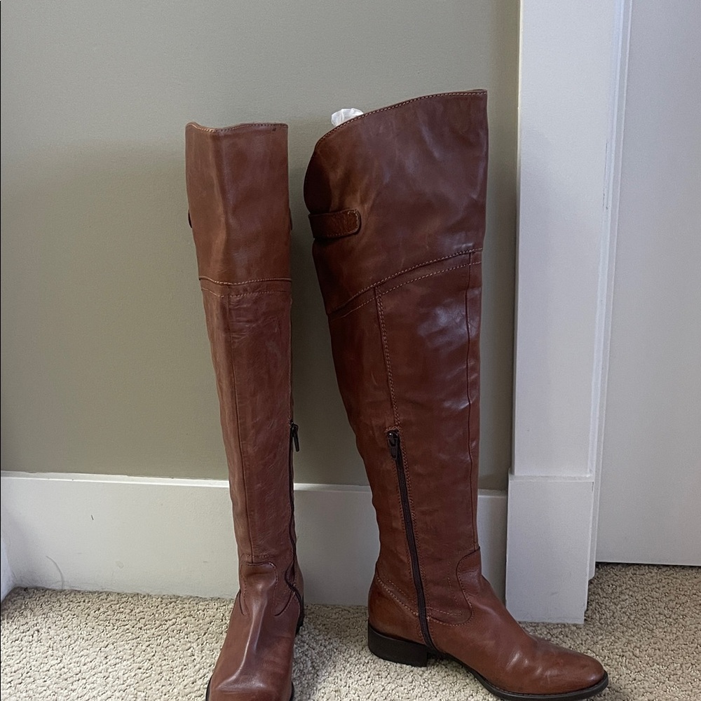Brown Leather Riding Boots - Picture 2 of 6